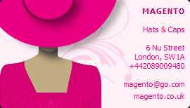 Magento Hats Business Card