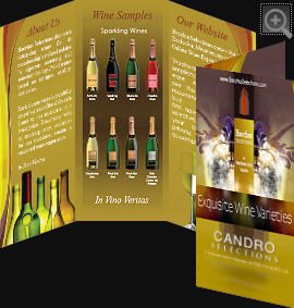 Brochure Design Candro Wine Selections