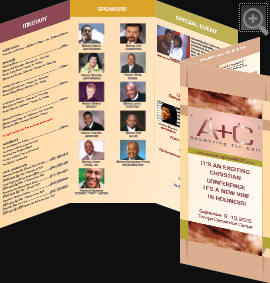 Brochure Design Answering The Call Conference