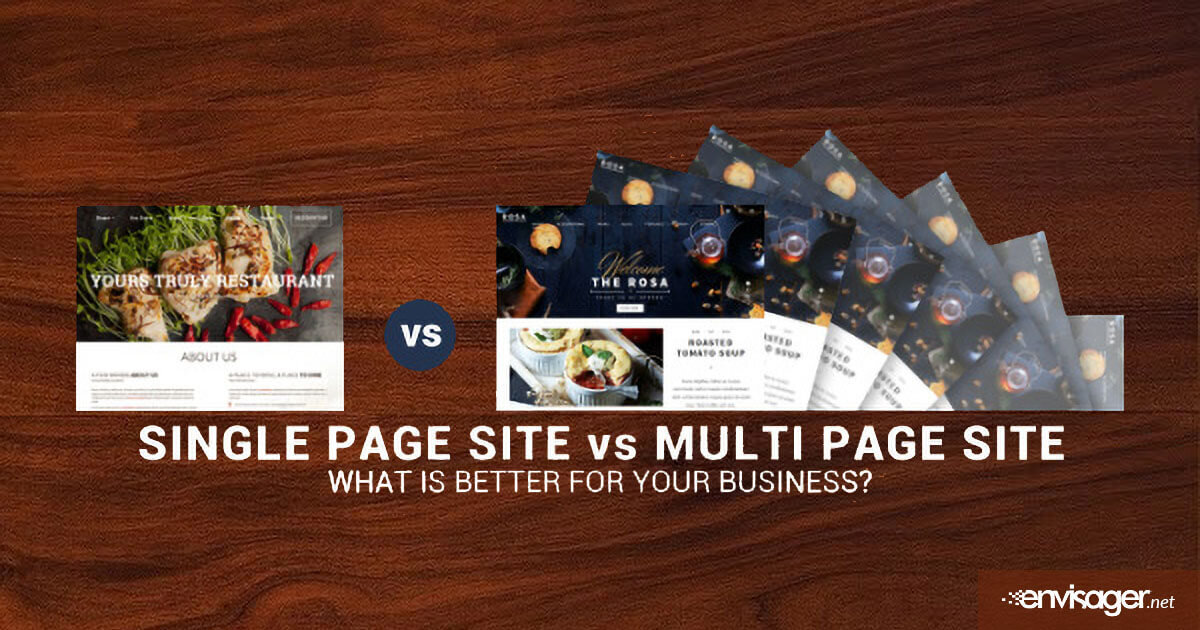 Single Page Site vs. Multi Page Site