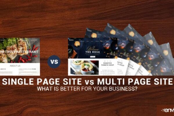 Single Page Site vs. Multi Page Site