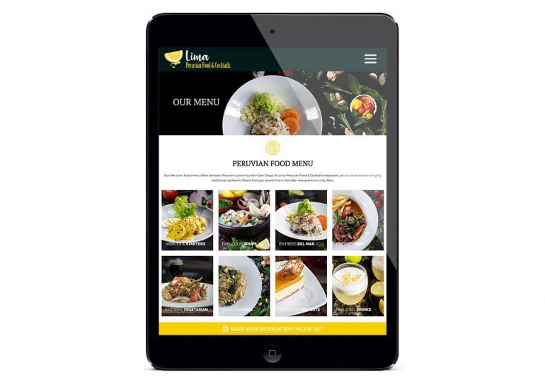 Restaurant Web Design