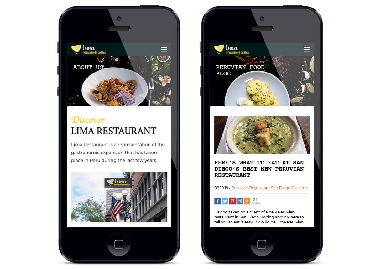 Website Development Restaurants