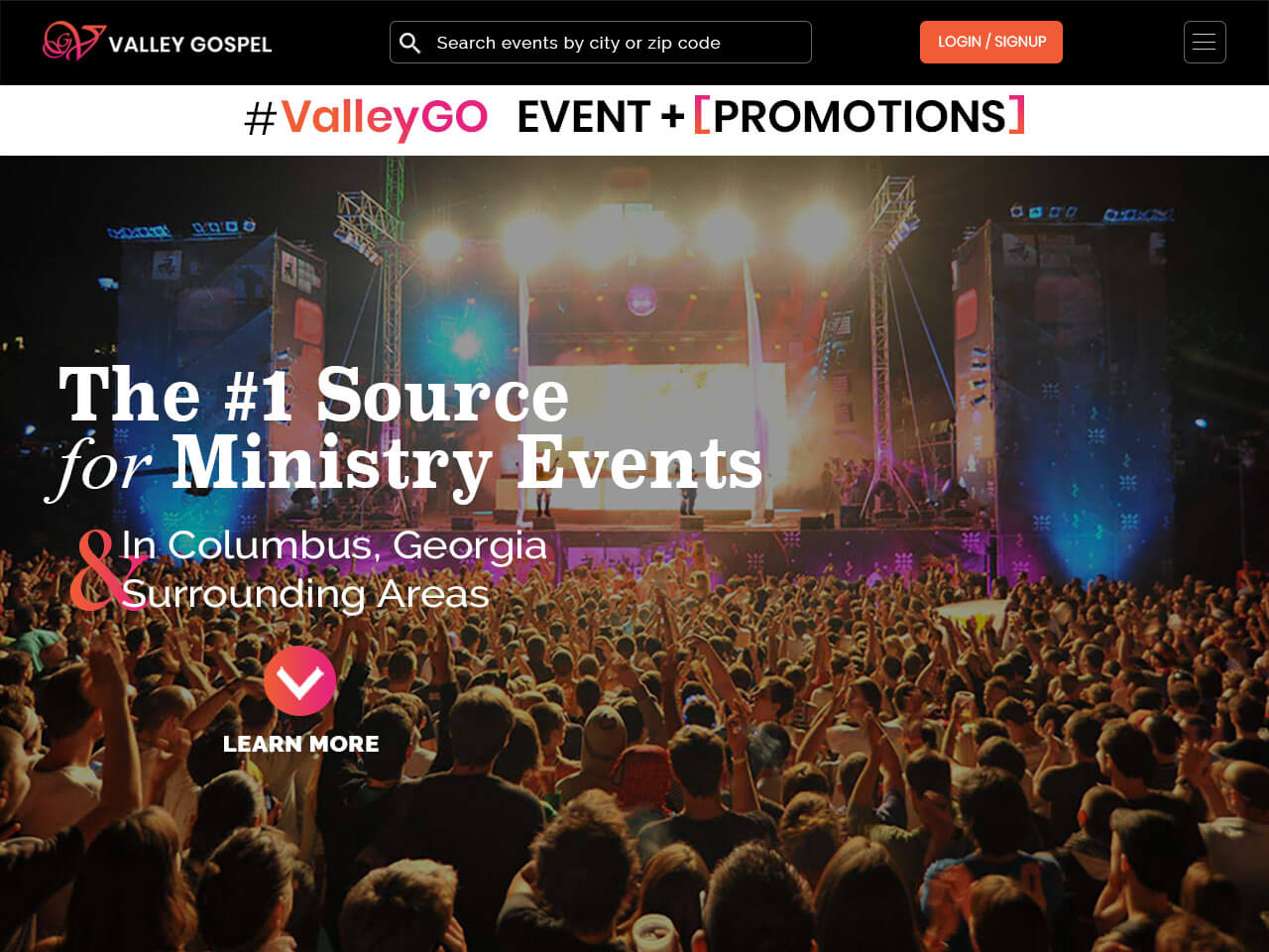 Valley Gospel Website Design