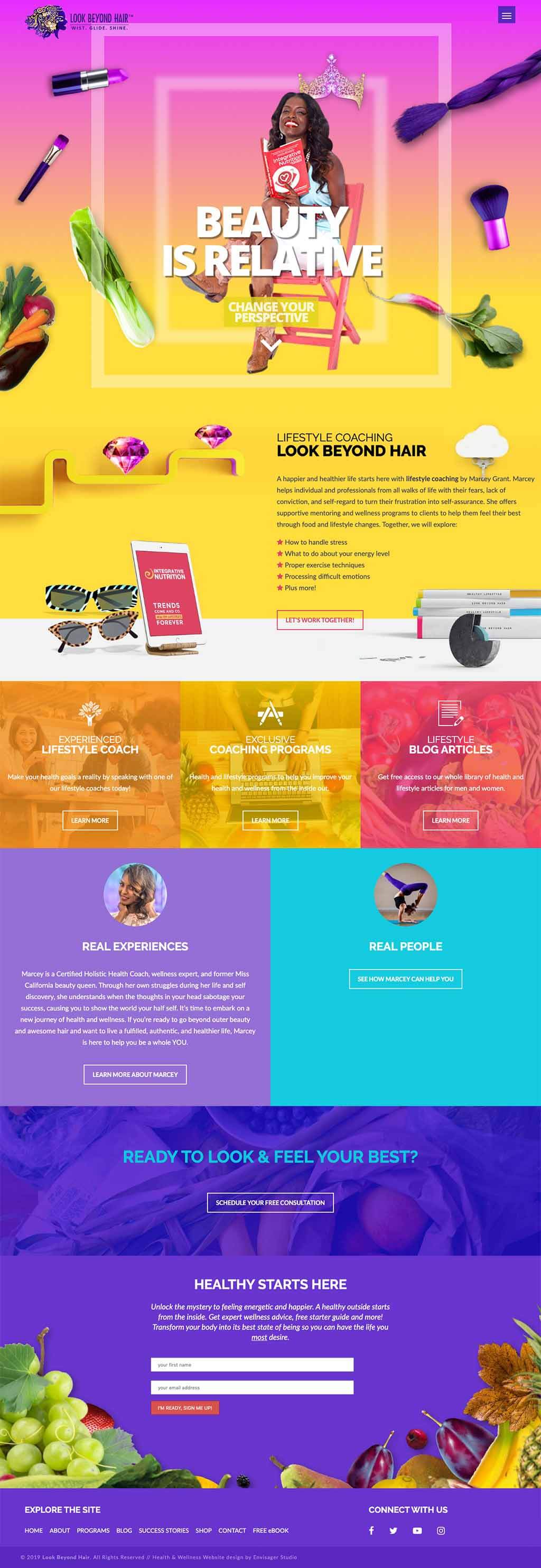Lifestyle Coach Website Design Lifestyle Coach Website Design