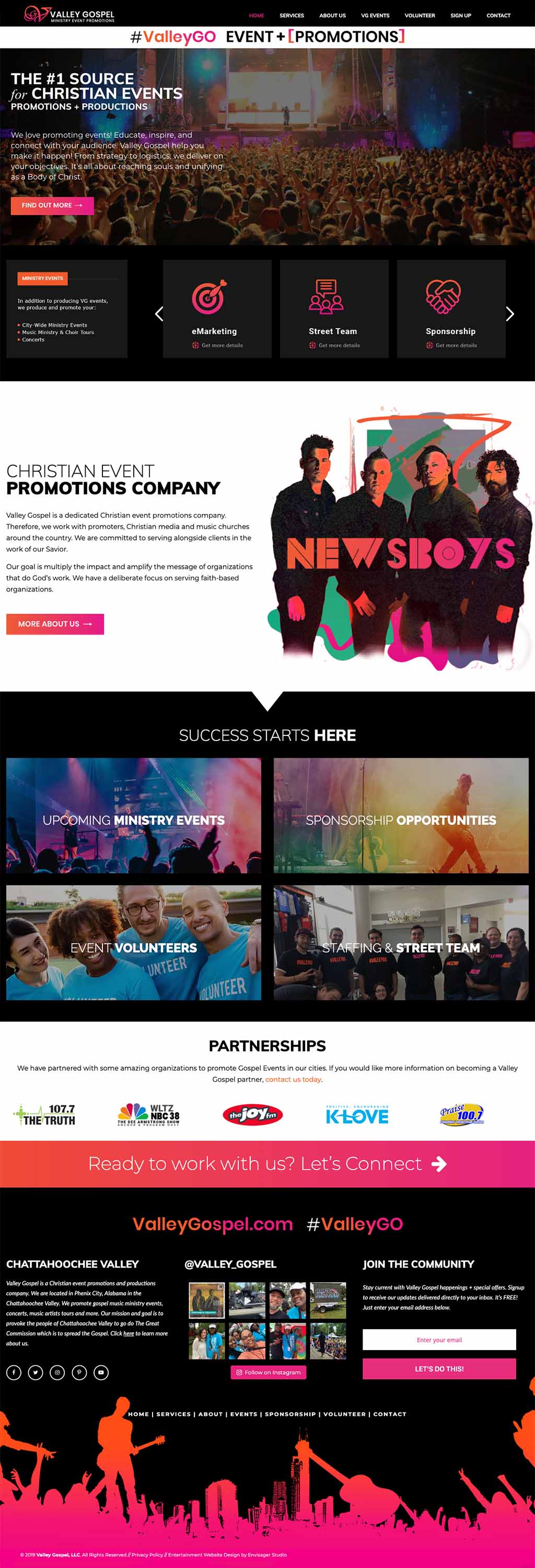 Valley Gospel Events Website by Envisager Studio Valley Gospel Events Website by Envisager Studio