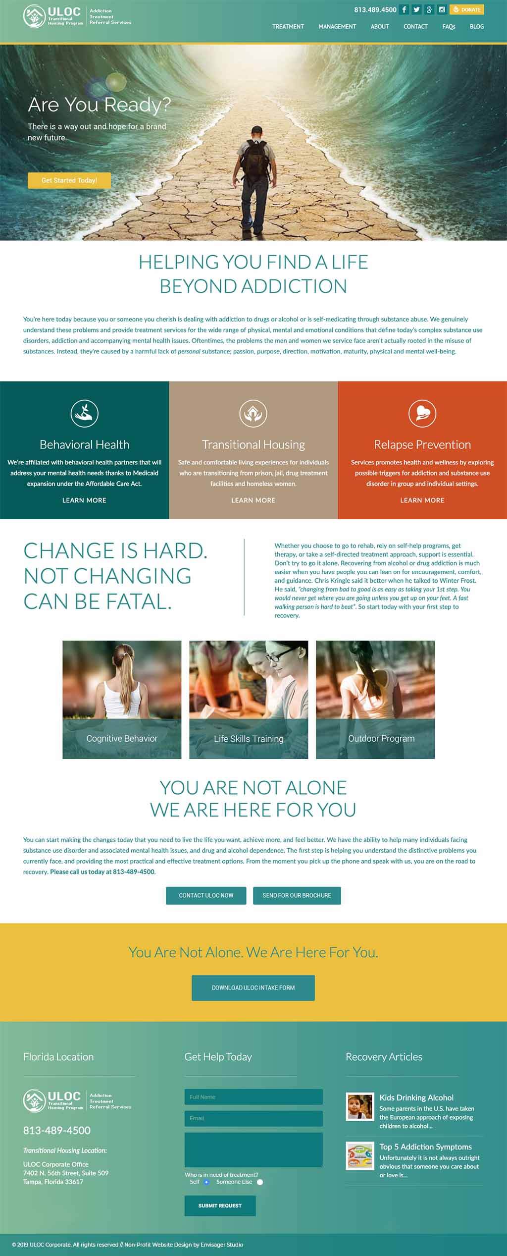 Website Design Substance Abuse Referral Services