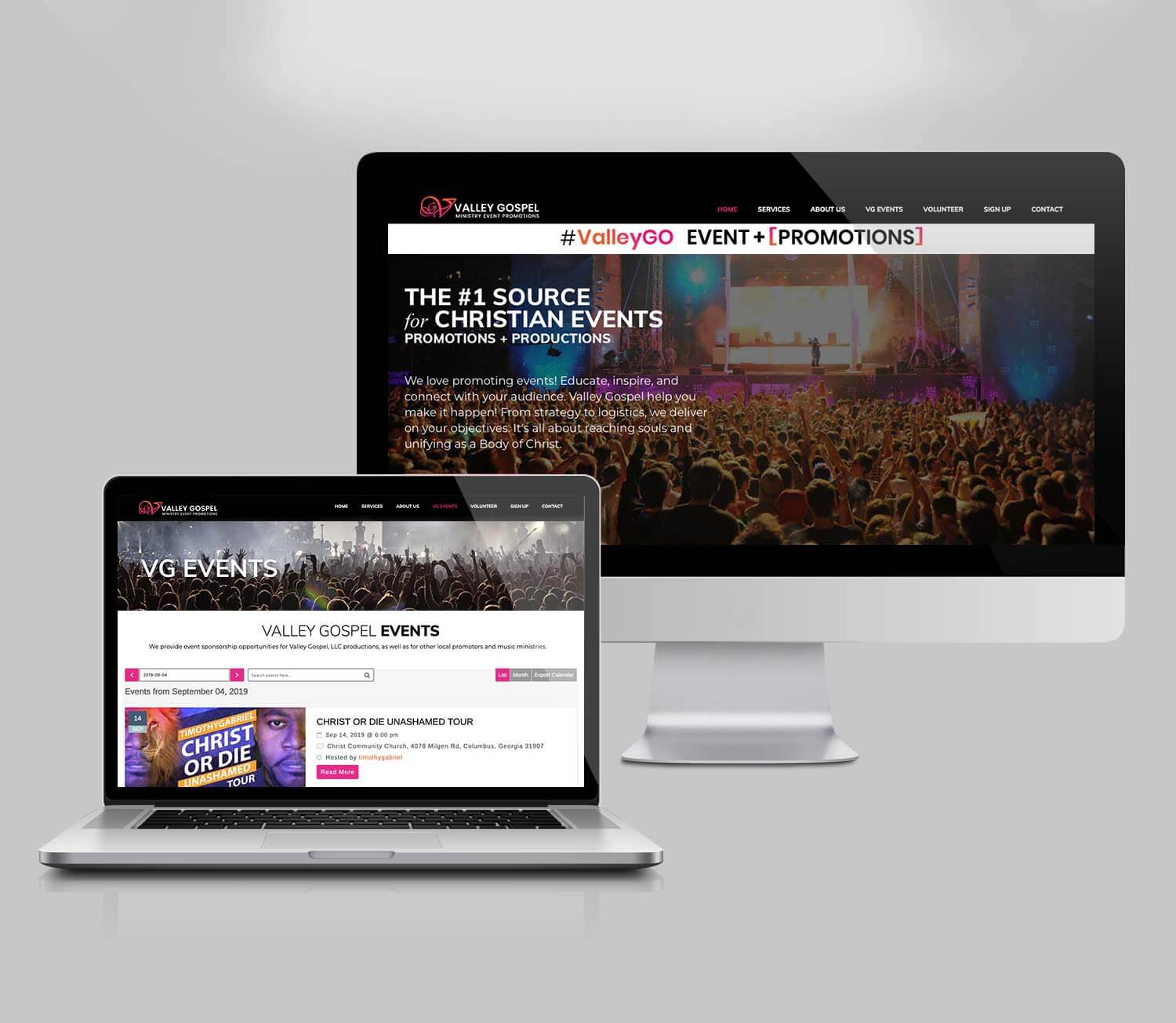 Events Website Design