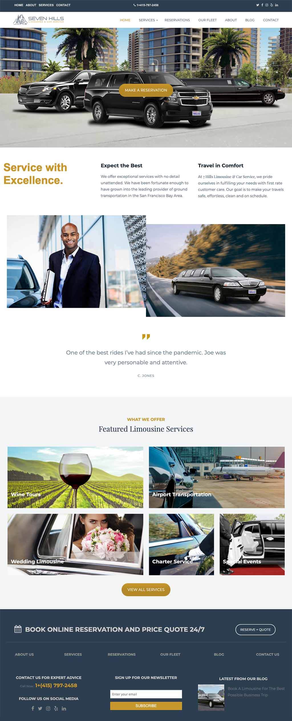 Limousine Website Design Services Limousine Website Design Services