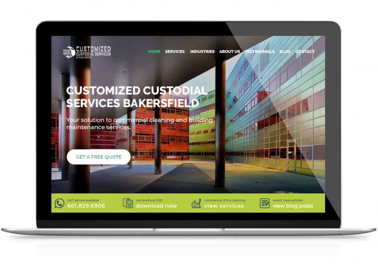 Commercial Cleaning Website Design