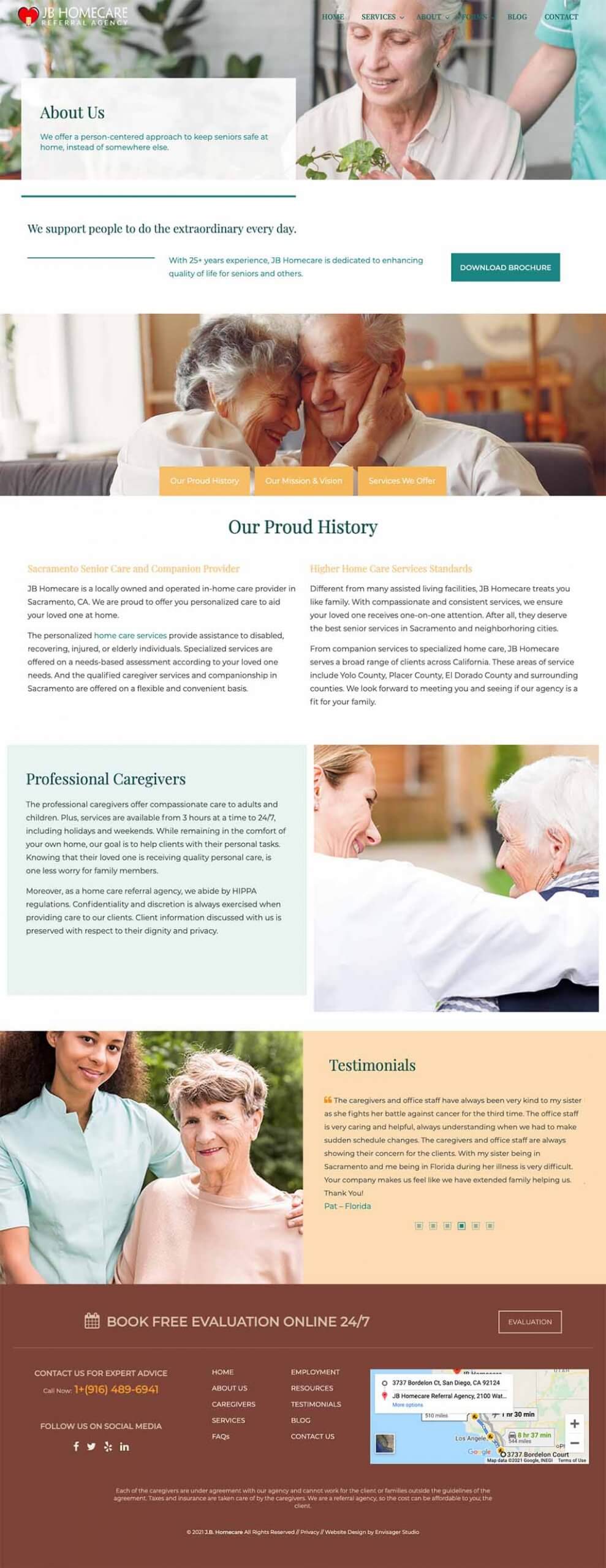 Best Home Care Websites | Envisager Studio