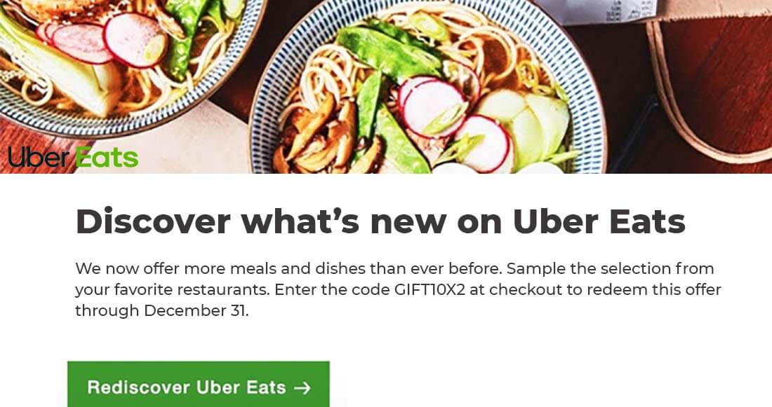 Email Marketing Best Practices Uber Eats