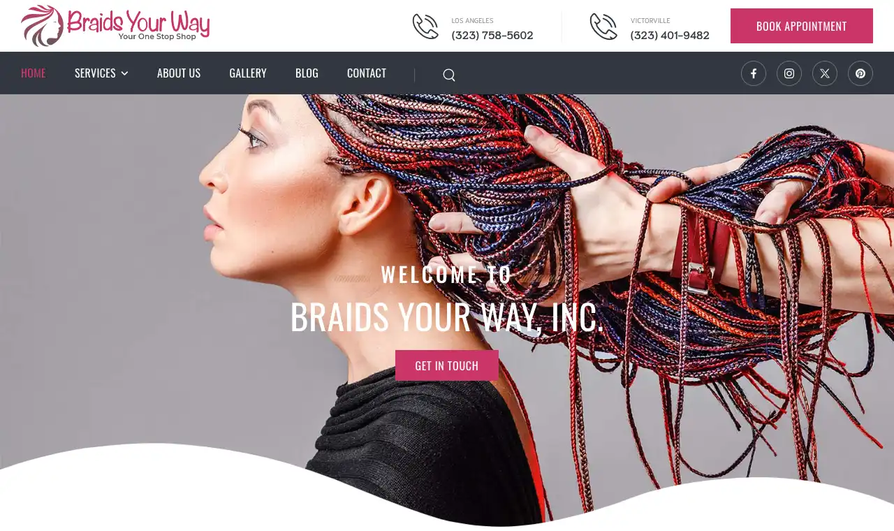 Hair Salon Website Examples by Envisager Studio