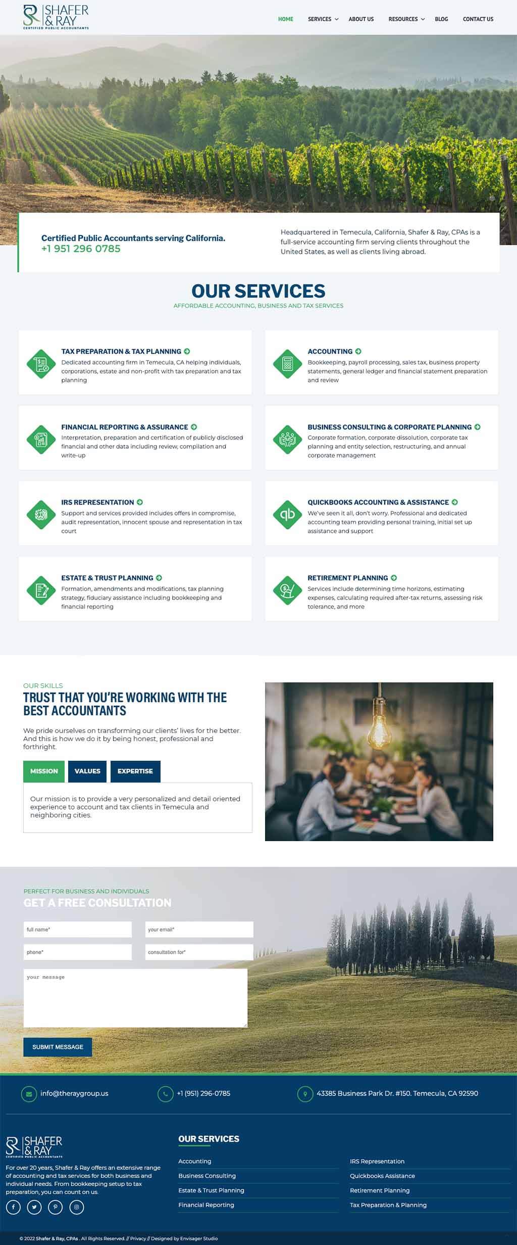 Website Design For Accountants | Envisager Studio