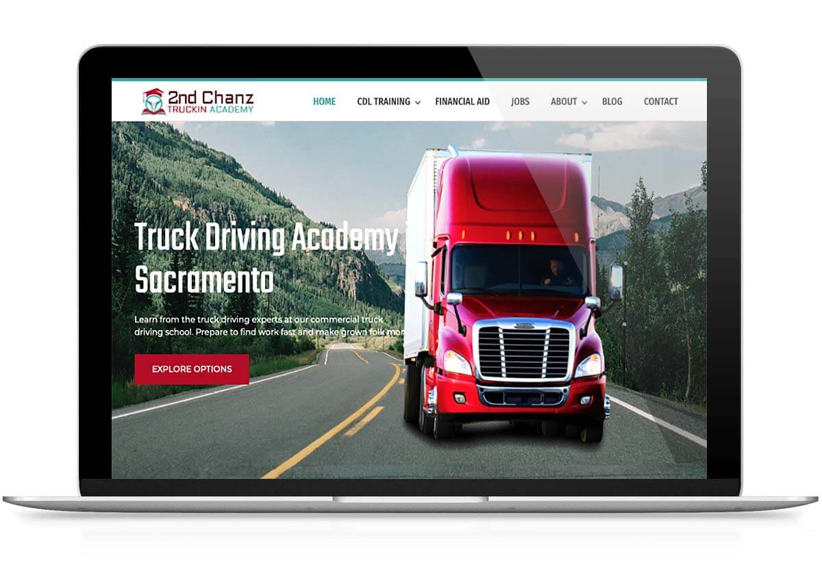 2nd Chanz Truckin - Trucking Company Website Design