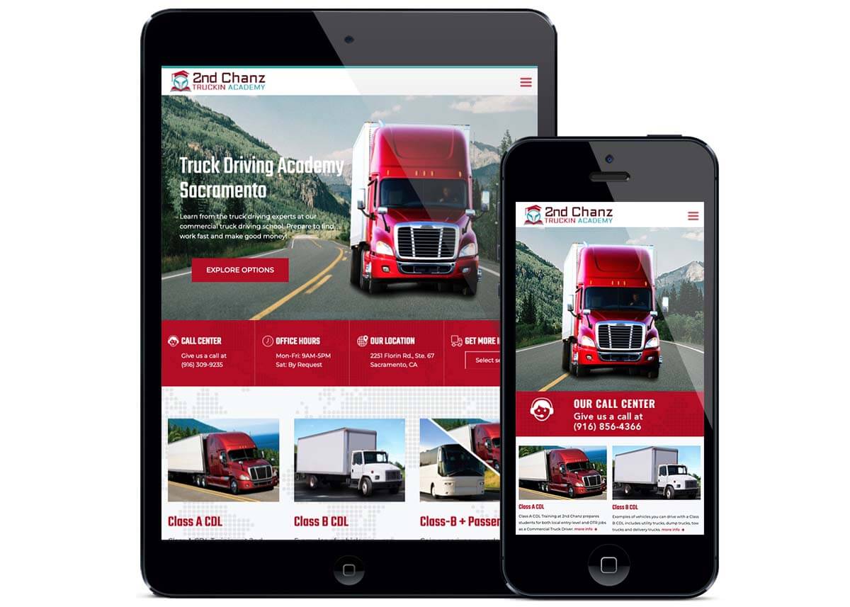 Trucking Company Website Design