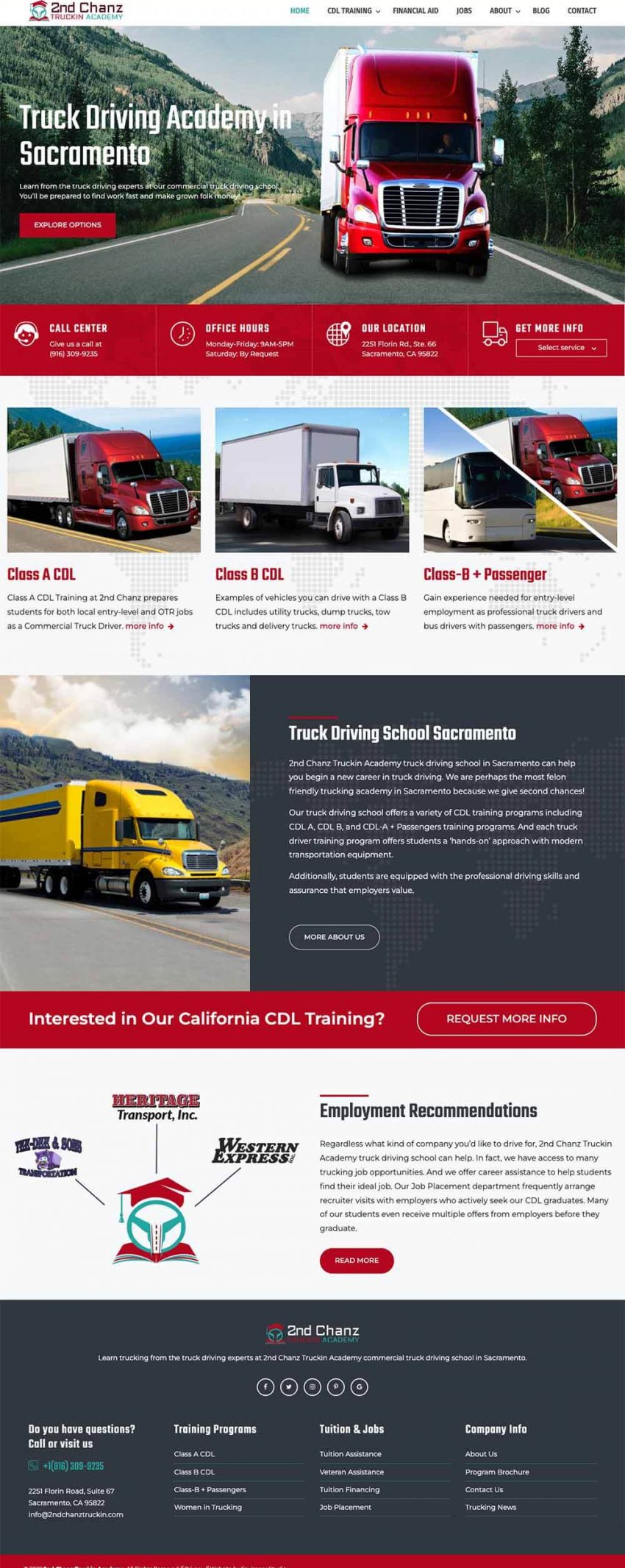 2nd Chanz Truckin - New Trucking Company Website