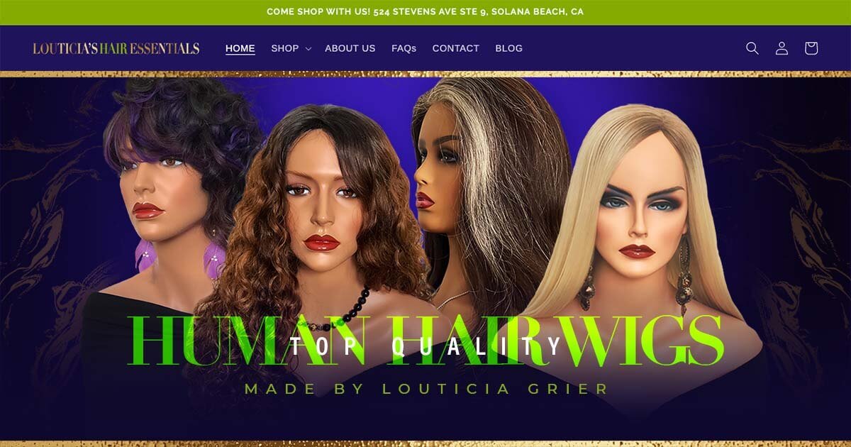 Louticia's Hair Essentials - Mobile Optimized Website Examples