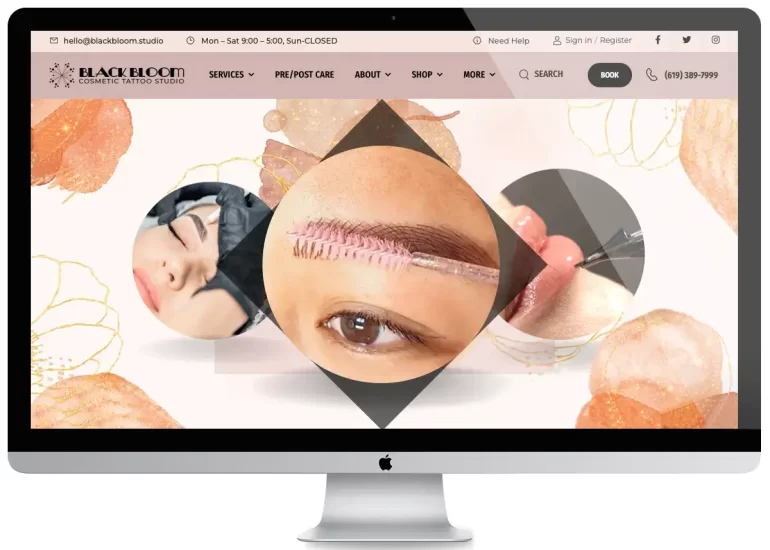 Cosmetic Tattoo Website Design San Diego