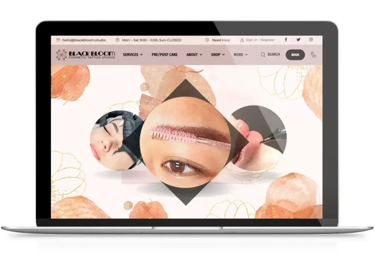 Cosmetic Tattoo Website Design San Diego