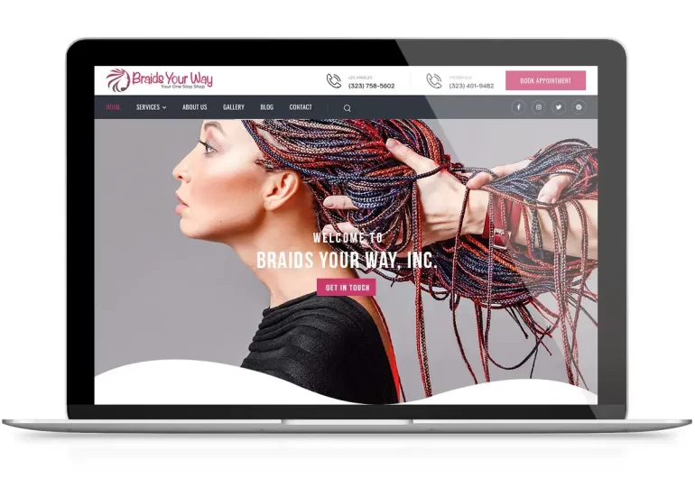 Braiding Salon Website Design
