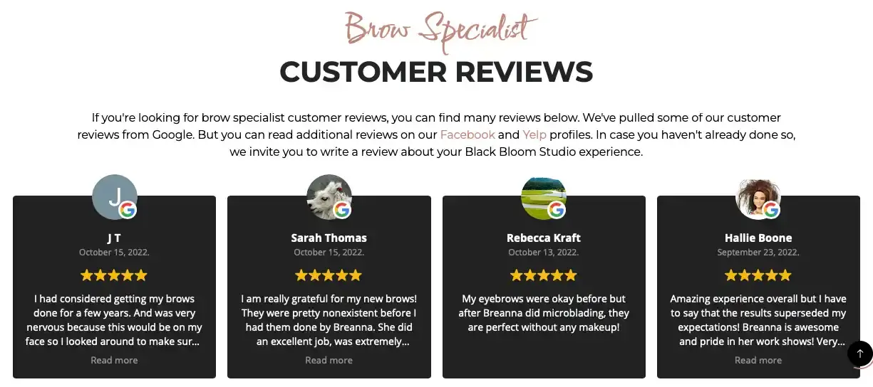 Online Reviews in Web Design | Envisager Studio