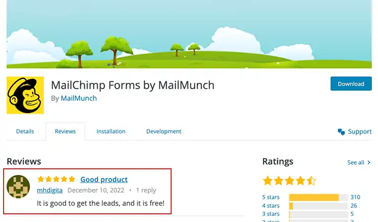 Mailchimp WordPress Plugin Reviews