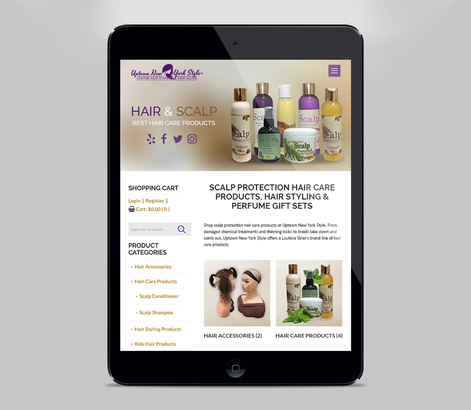 Hair Salon Web Design | Envisager Studio