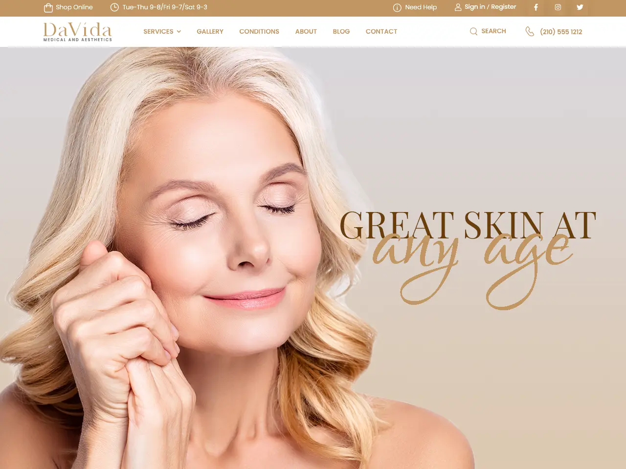 Elegant Med Spa Website Design by Envisager Studio