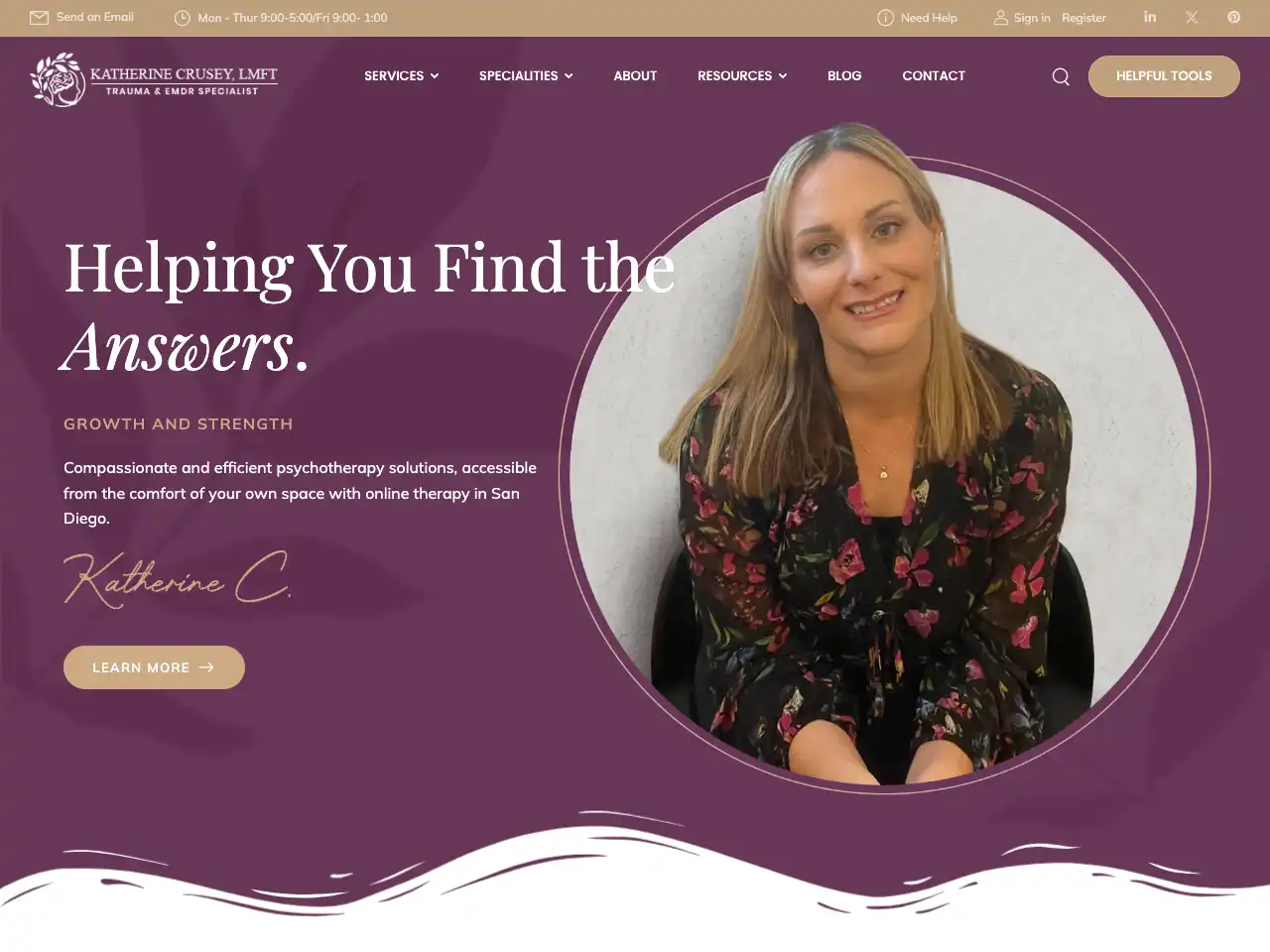 Mental Health Website Design | Envisager Studio