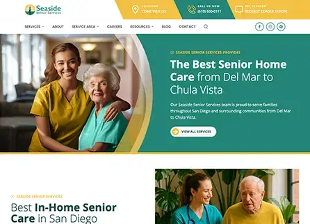 Website Design For Senior Care by Envisager Studio