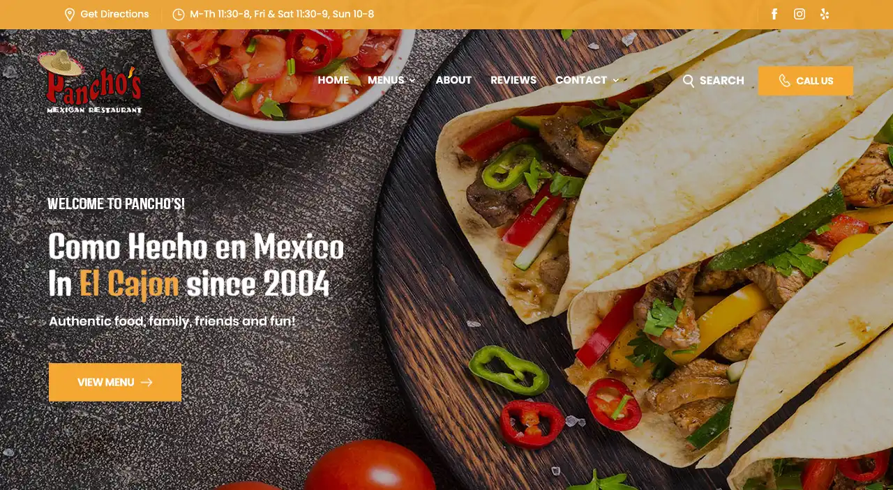 Pancho's Mexican Restaurant Digital Storytelling by Envisager Studio San Diego