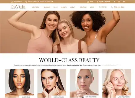 Med Spa Website Design - Envisager Studio San Diego