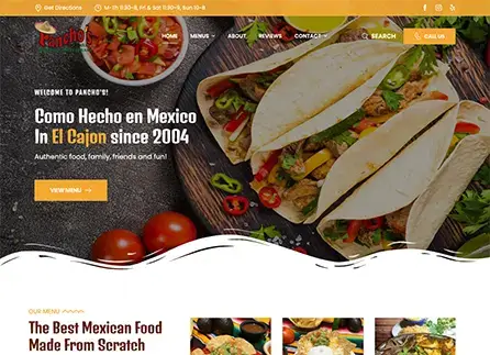 Mexican Restaurant Website Design by Envisager Studio