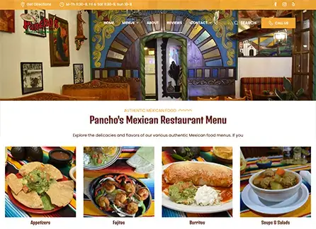 Mexican Restaurant Website Design by Envisager Studio