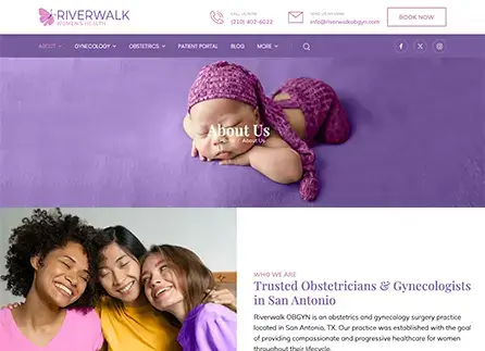 Women's Health Website Design | Envisager Studio