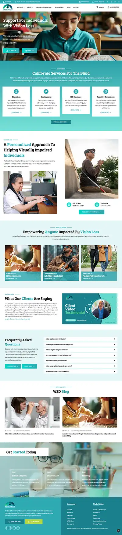 Website Design For The Visually Impaired by Envisager Studio