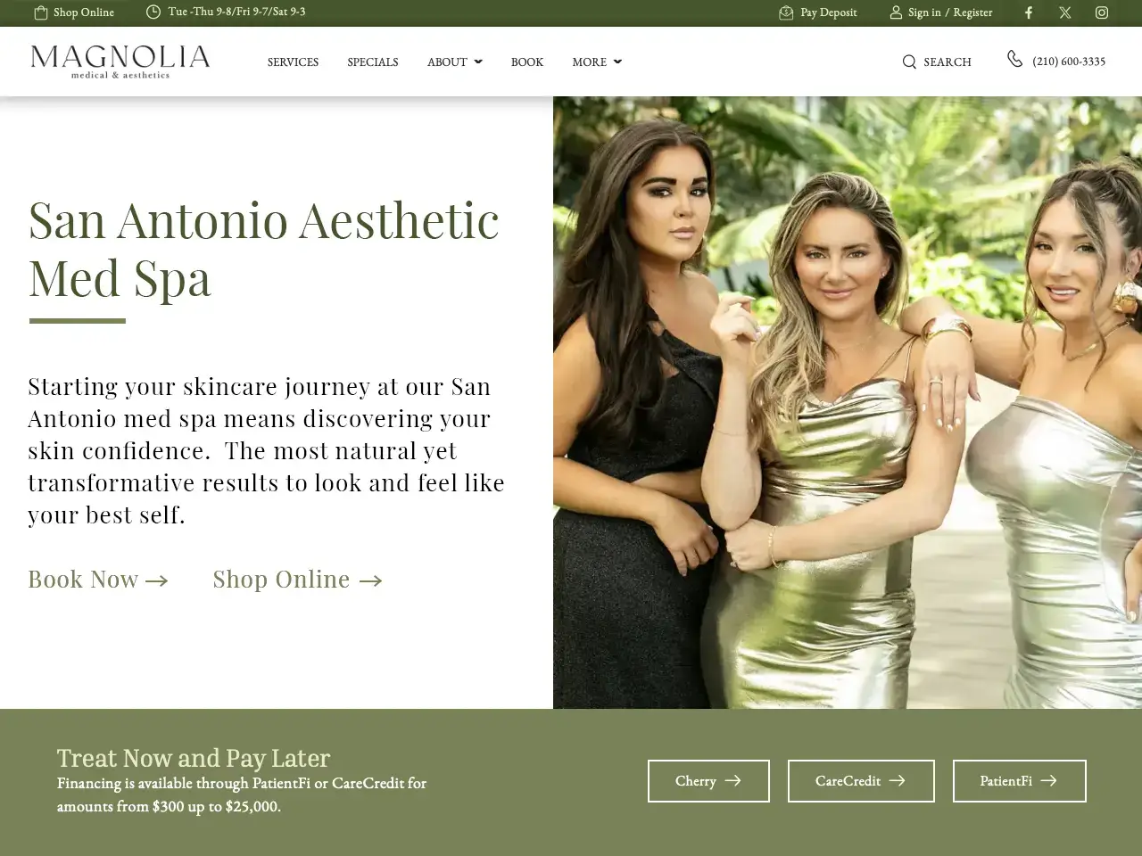 Medical Spa Website Design by Envisager Studio