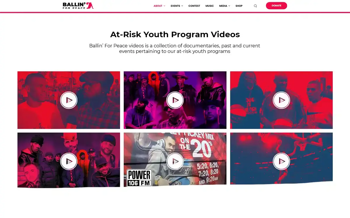 At-Risk Youth Program Website Design by Envisager Studio