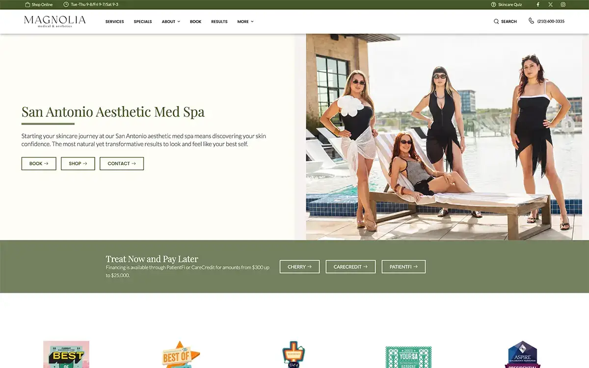 Medical Spa Websites | Envisager Studio San Diego