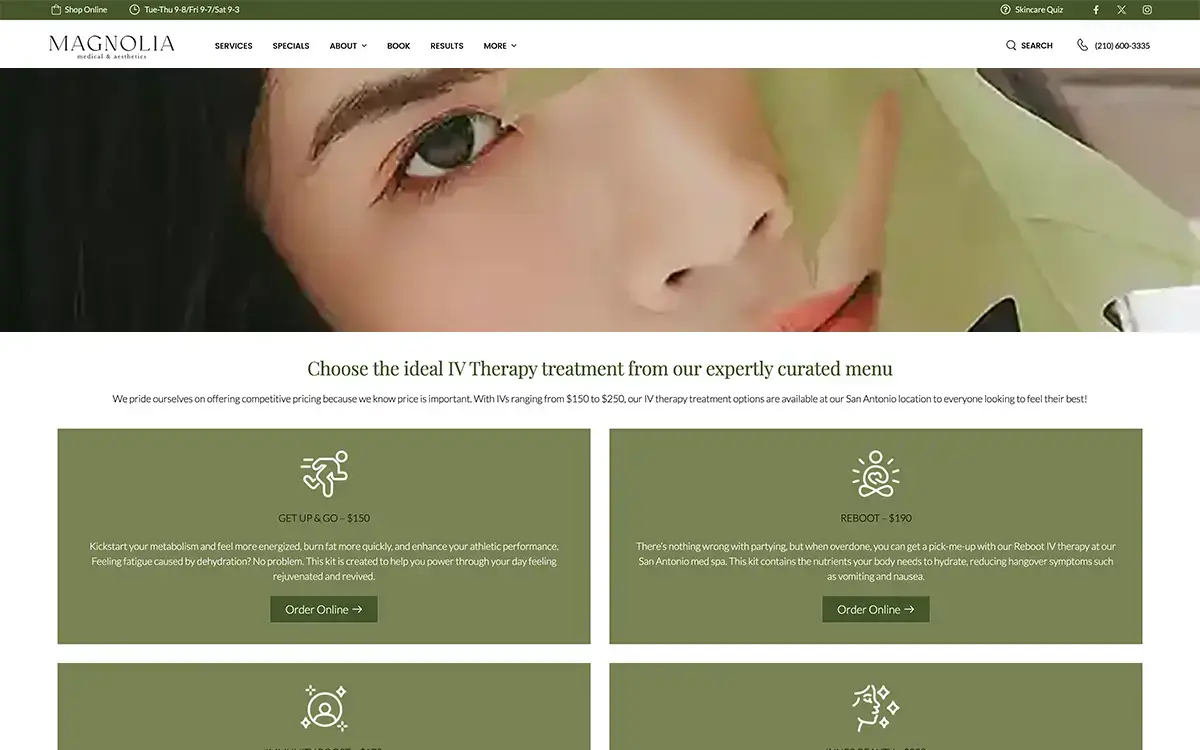 Medical Spa Websites | Envisager Studio San Diego