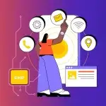 Can a website redesign hurt SEO illustration showing website development, communication, location, technology, and digital connectivit