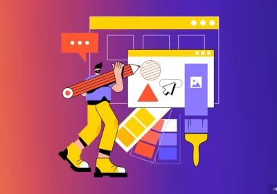 Illustration showing website design elements representing what makes a website trustworthy for customers